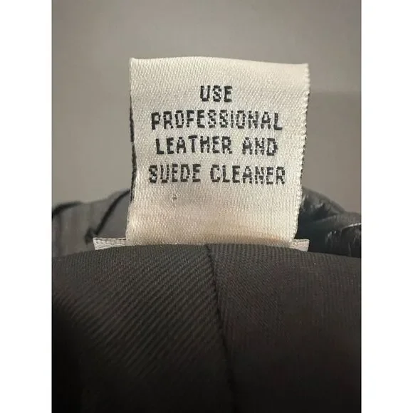 Cache Leather Pants Women's Size 2 Metallic Gray Lined Y2K Vintage - Picture 9 of 9